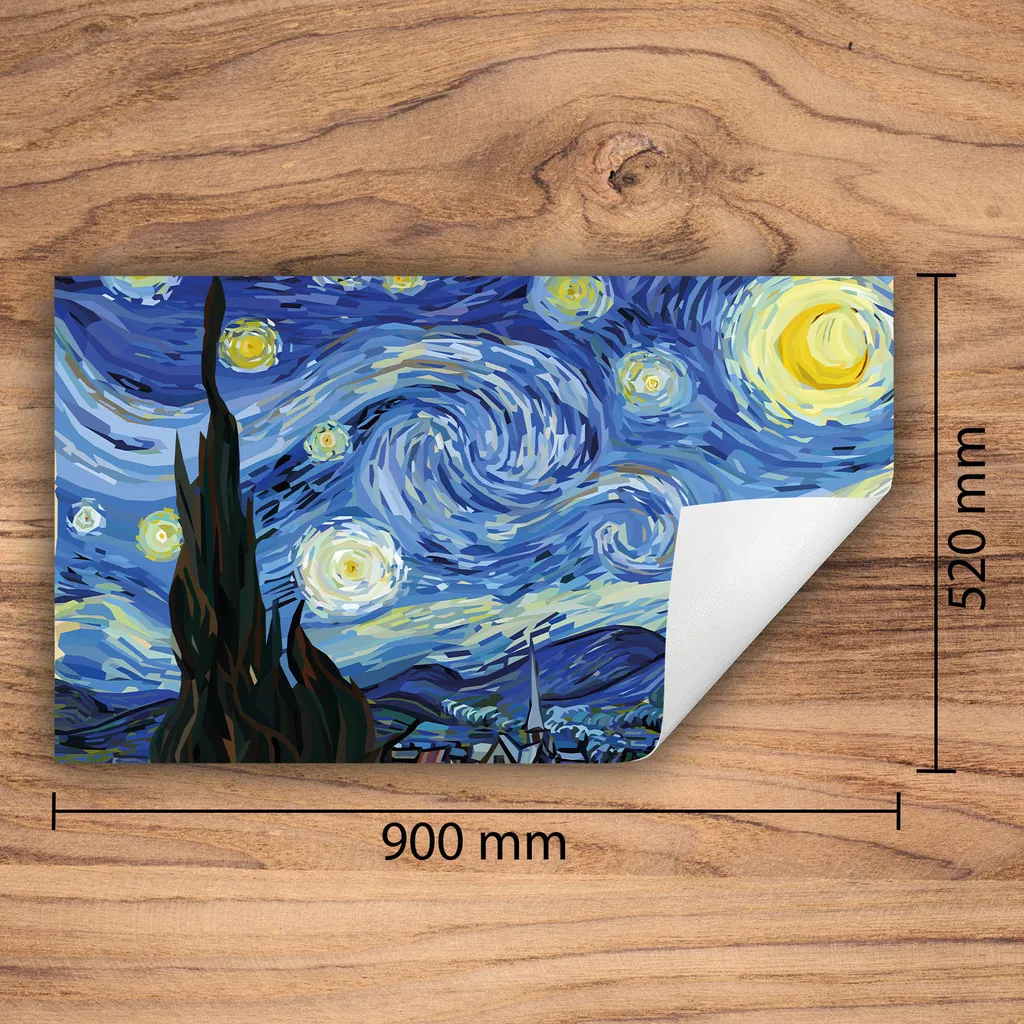 DarHaus Piastra Copertura Stufe 90x52 cm - Tappetino Induzione Blu - 2
