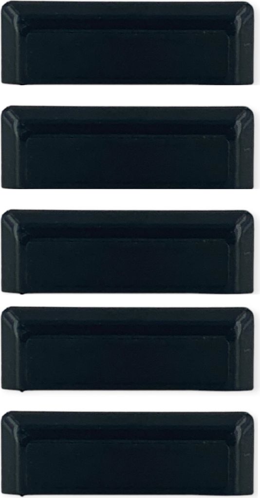 5x Wasserschlitzkappen anthrazitgrau RAL7016 mit Windstop