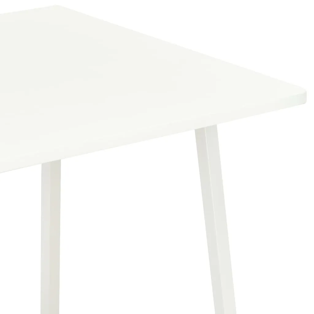 Bureau d'ordinateur blanc avec bibliothèque intégrée 102 cm - vidaXL