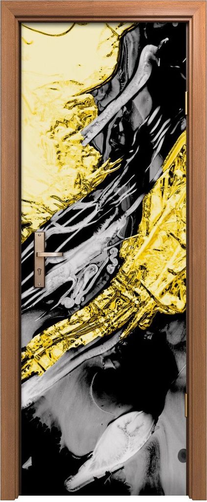 Türposter 70x200 cm Türaufkleber Türtapete Türfolie Klebefolie Kreative abstrakte Hand bemalt