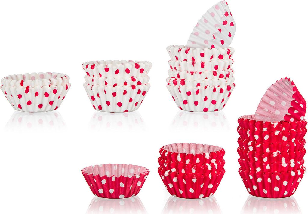 backkörbchen 3x2,1cm Papier (200 Stück) DOTS mix Produktbild 