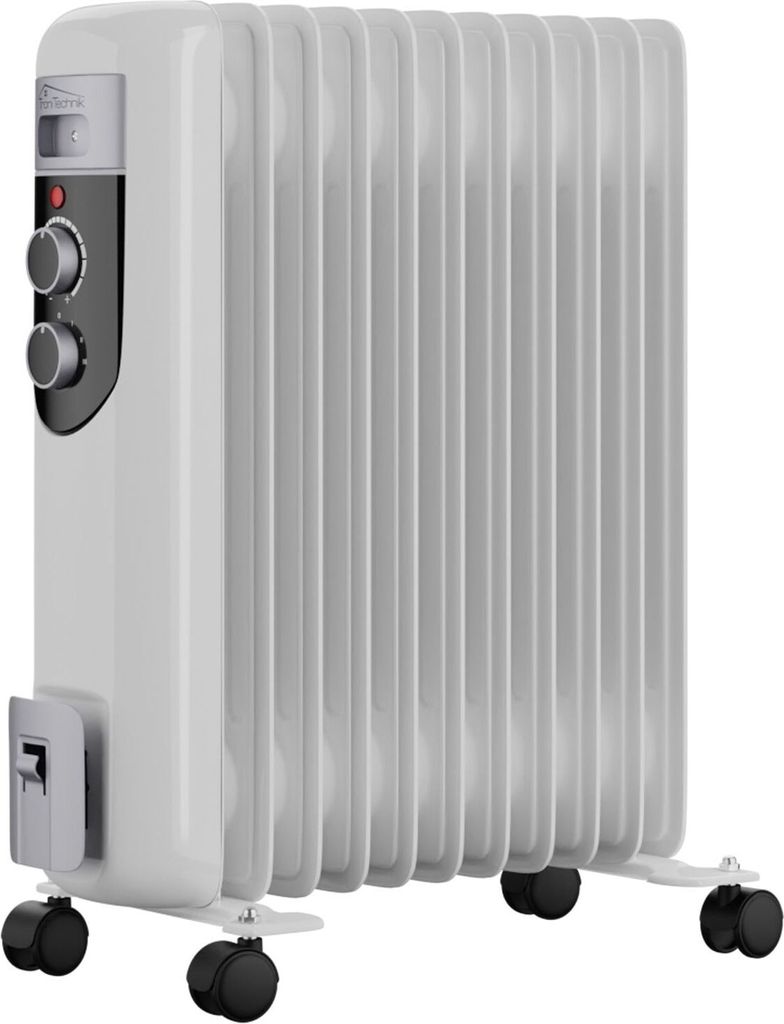 TroniTechnik Elektroheizung Ölradiator Öl-Heizung Radiator 3 Heizstufen 11 Rippen Elektrischer Heizkörper Thermostat