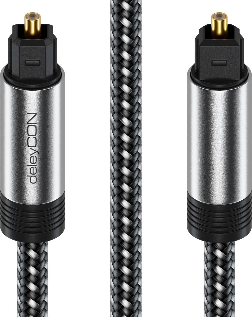 deleyCON 3m Toslink Kabel Optisches Digital Audio Kabel mit Produktbild 3
