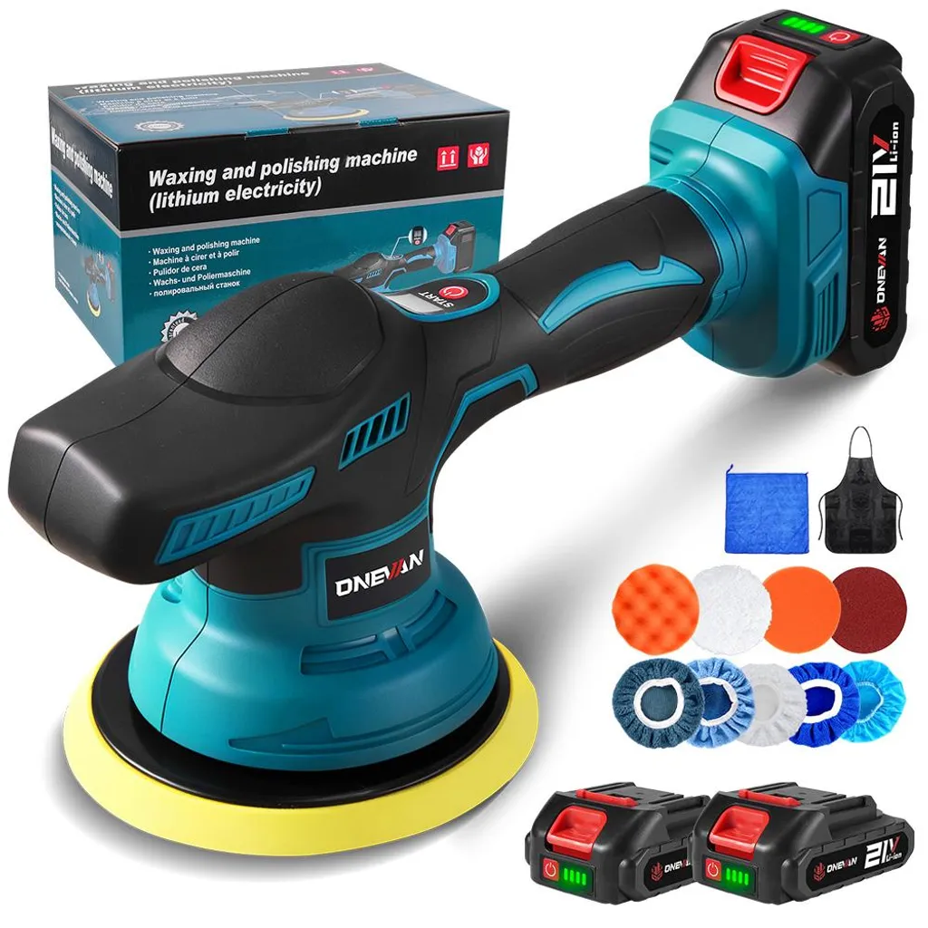 Polisseuse 7800 tr/min sans fil excentrique 150 mm à vitesse ajustable