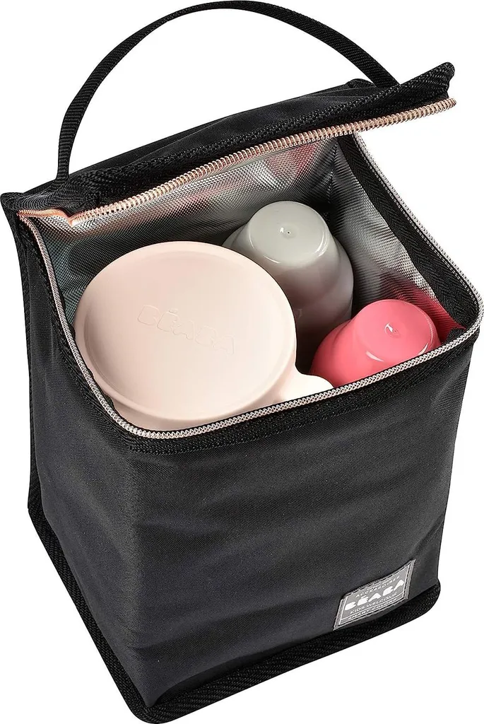 Borsa Termica Nero Oro Rosa - Lunch Bag Isolata per Ufficio Donna