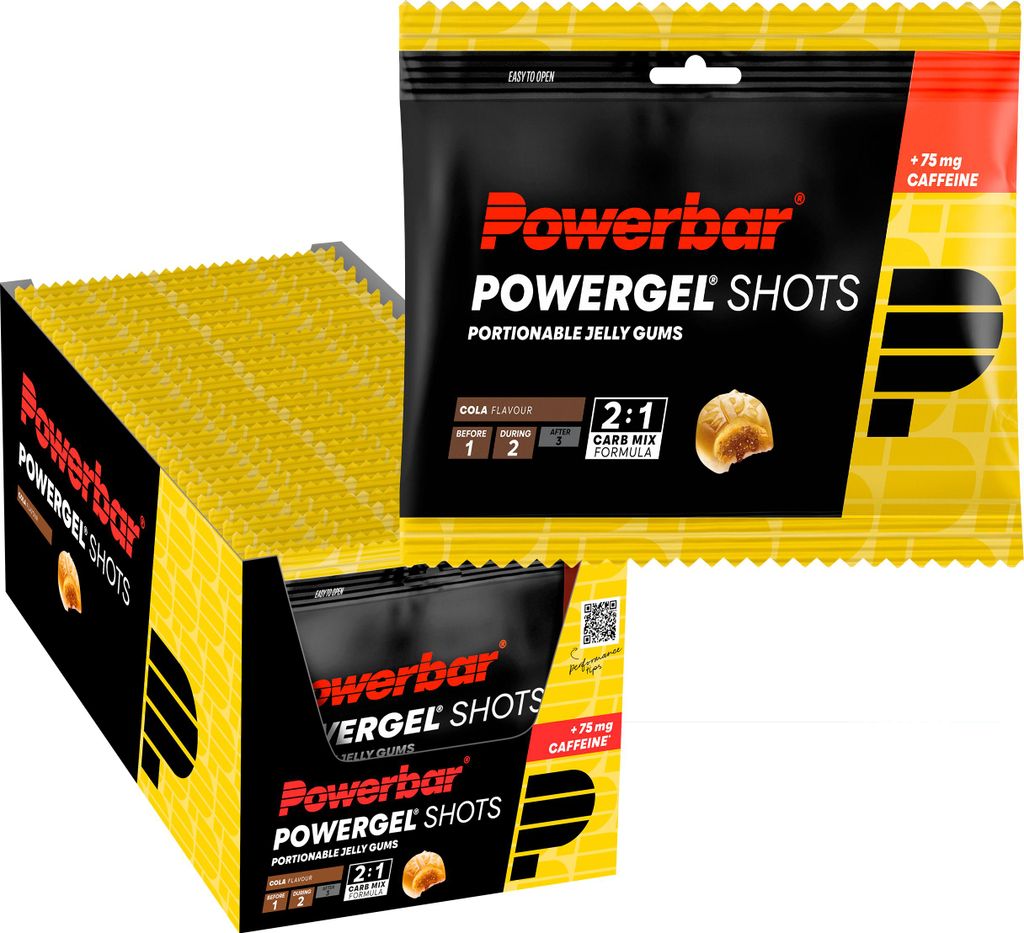 POWERBAR PowerGel Shots Cola High Carb Energie Gummis 75mg Produktbild 
