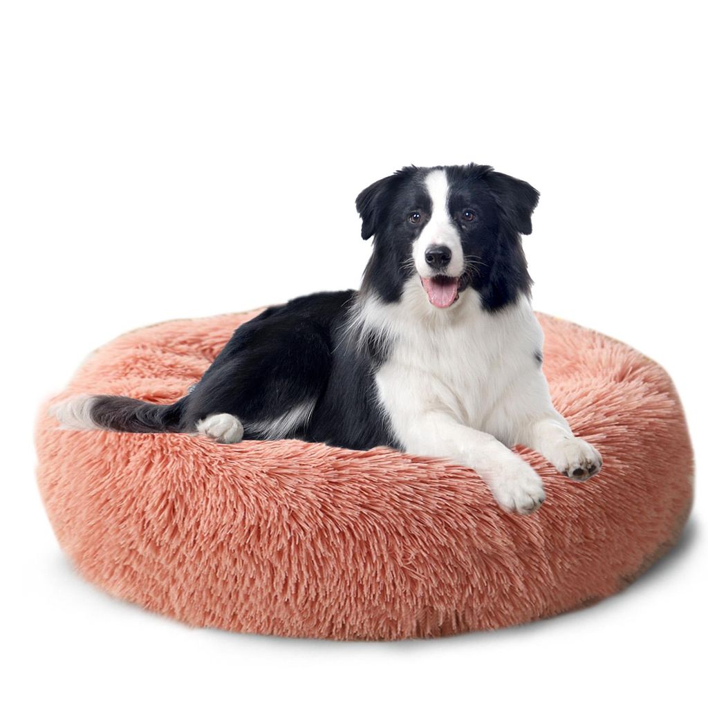 Tierbett Tierbetten, Katzenbett waschbar Flauschiges Hundebett 50/60/70/100 cm für Katzen und kleine Hunde, plüsch Katzenkissen rund