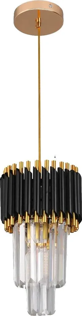 Suspension LED Compacte 20 cm Noir Éclairage Anti-Zones d'Ombre Maison