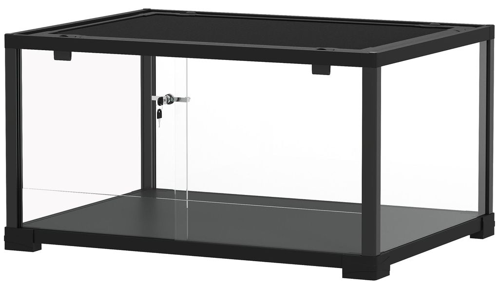 PawHut terrarium voor reptielen, glazen terrarium met Productafbeelding 