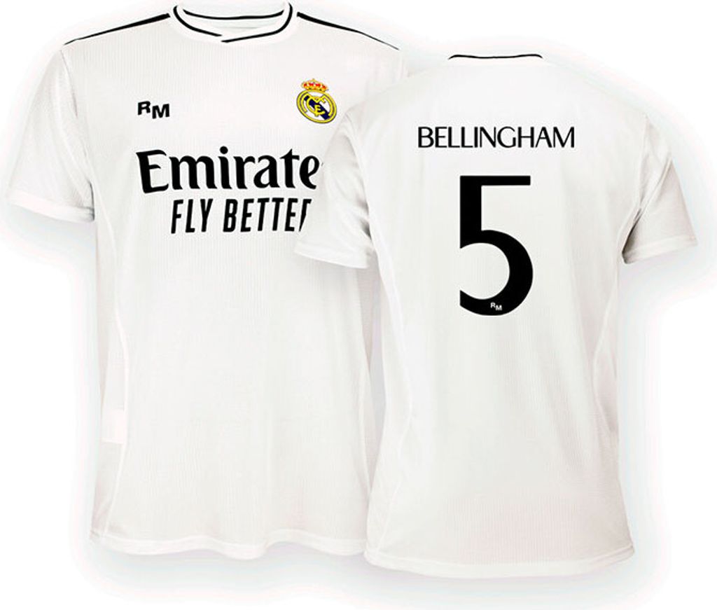 Real Madrid 24/25 Bellingham Heim Kurzarm-t-shirt Weiß M Produktbild 
