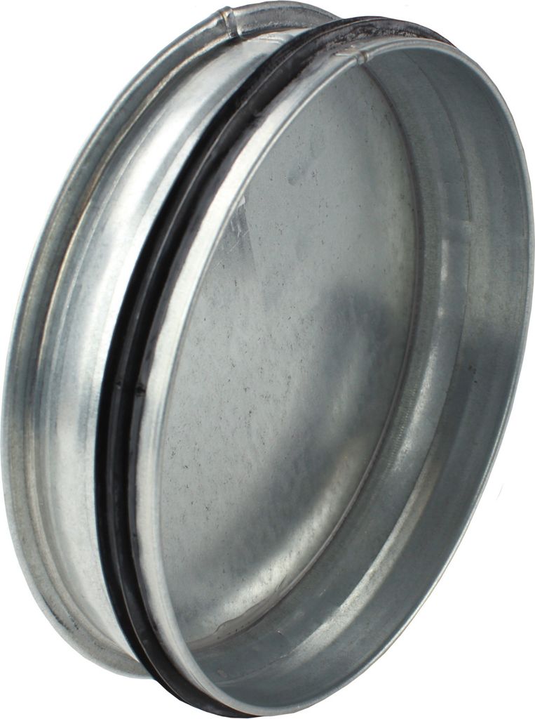 Enddeckel Wickelfalzrohr Gummidichtung Deckel Rohrdeckel Kappe Abschluss Stahl Ø 200 mm