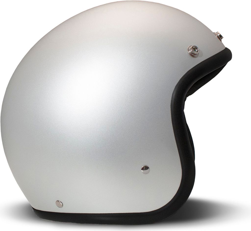 Jet Helm Cafe Racer DMD RETRO Aluminium Silber Matt größe S