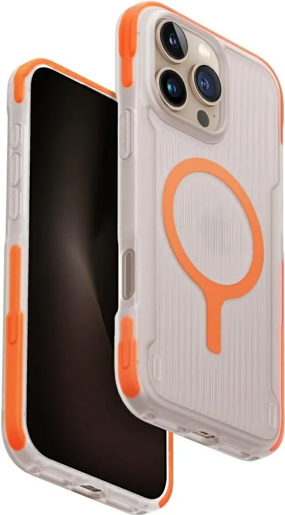 Cover iPhone 16 Pro Max UNIQ Combat Active Arancione Rugged MagSafe