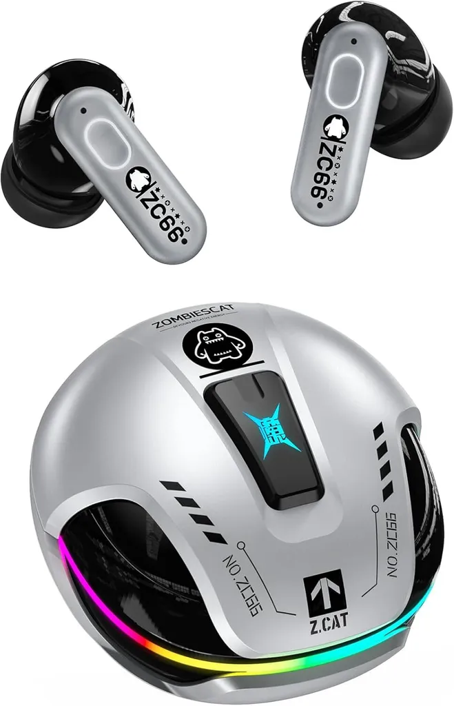 OFFERTA: Cuffie Bluetooth 5.4 In-Ear RGB - Bassi Potenti e Noise Cancelling