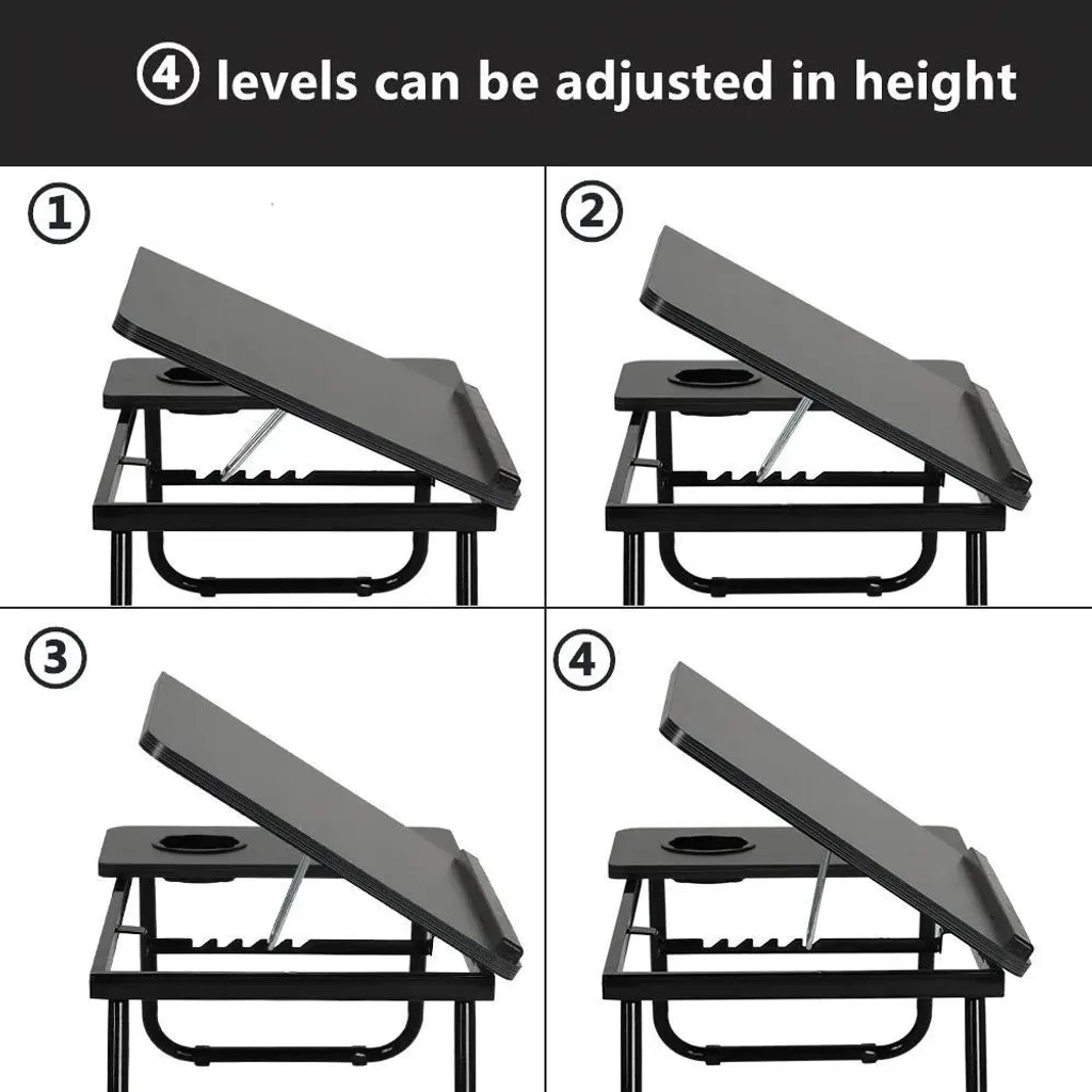 Table d'Ordinateur Portable contre Mal de Dos - Réglable et Ventilée