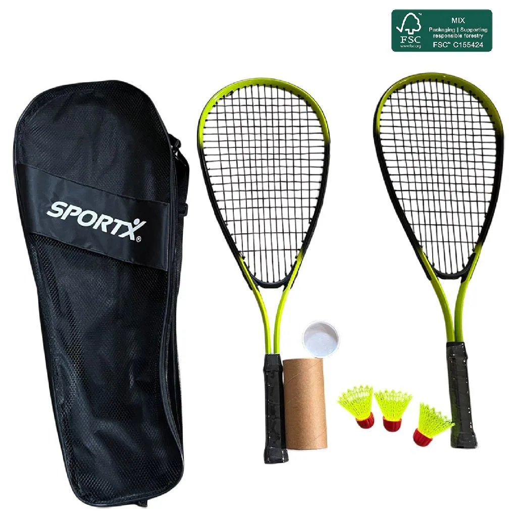 Set de badminton complet SportX Speed idéal pour le jardin et les loisirs