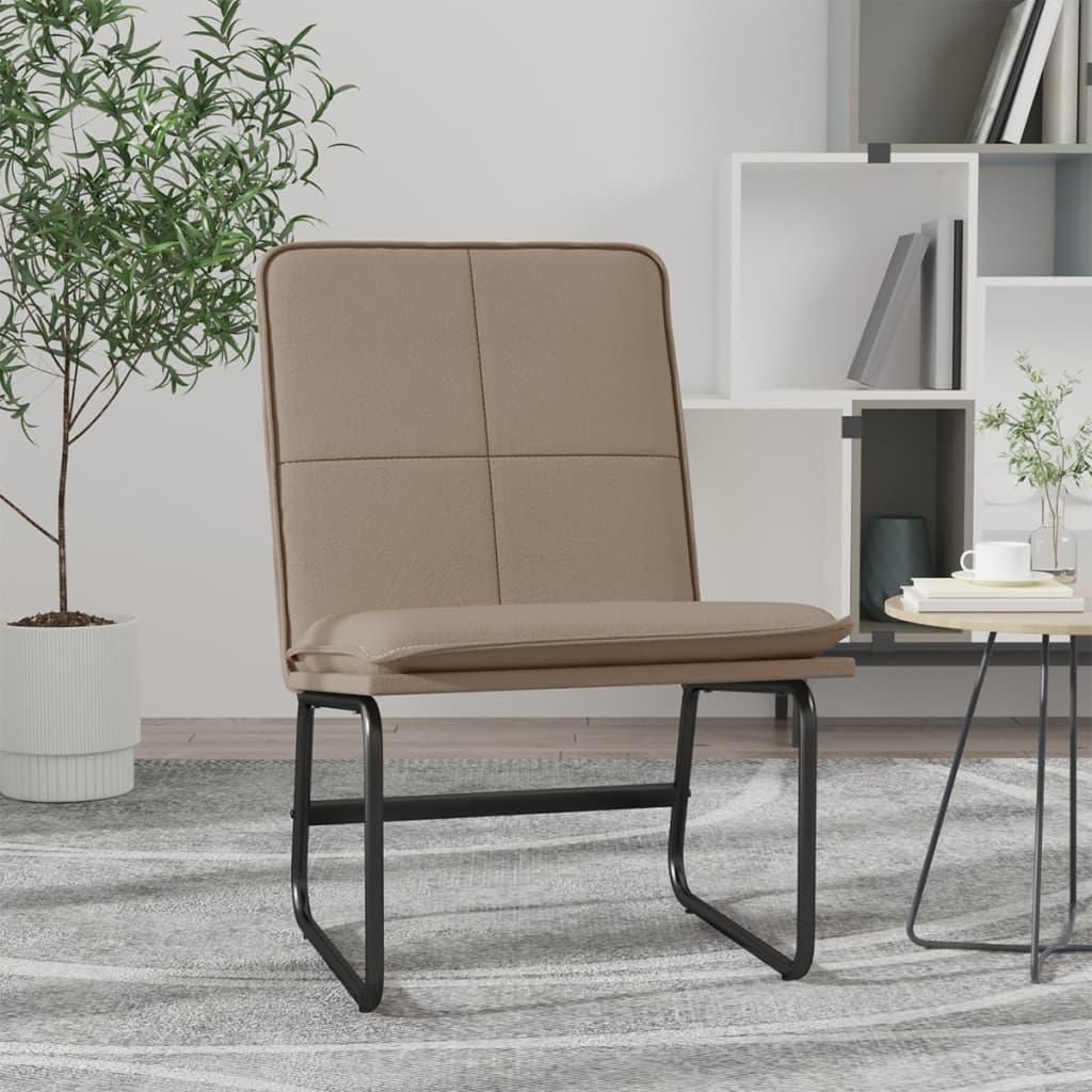Möbel Loungesessel Cappuccino-Braun 54x75x76 cm Kunstleder - Fernseh- & Relaxsessel 351335