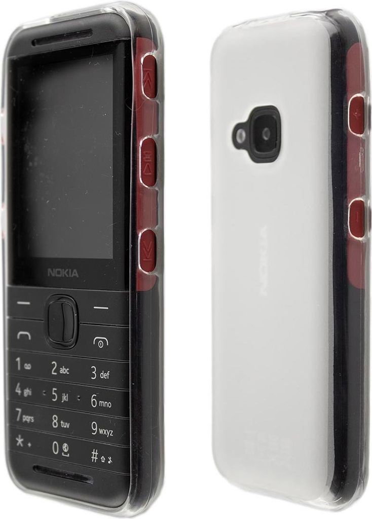 caseroxx Schutz-Hülle TPU-Hülle kompatibel mit Nokia 5310 (2020), Gummi Handy Tasche weiß-transparent