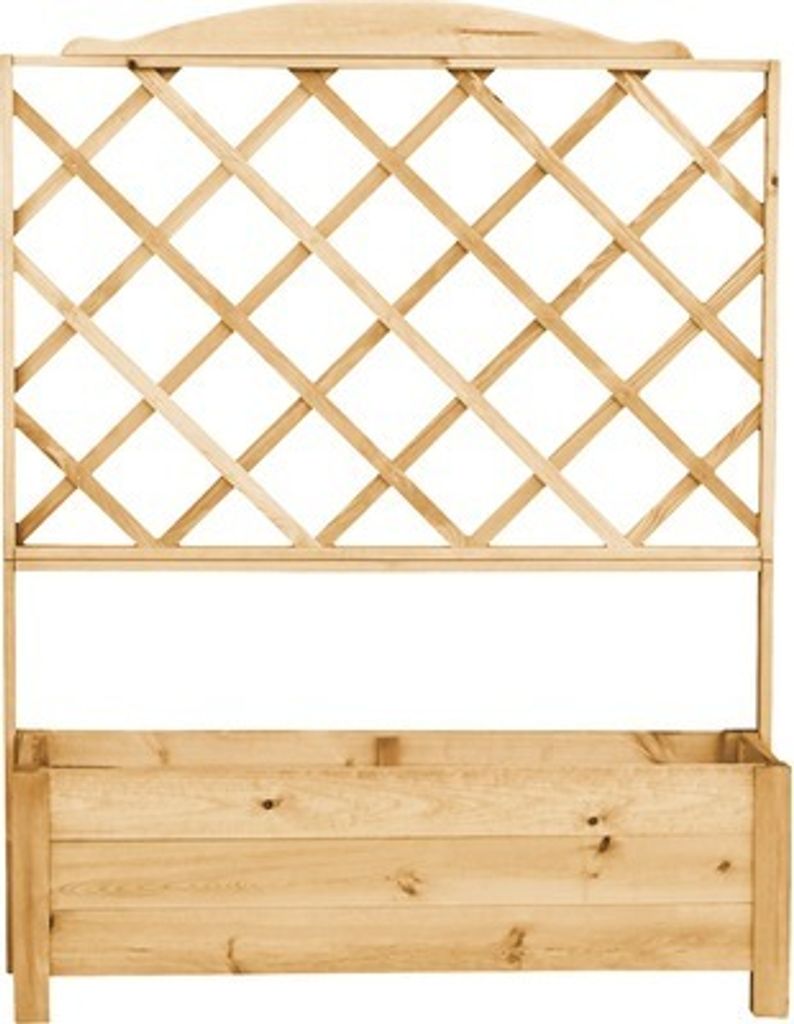 Pflanzkübel Botanica Kiefer imprägniert 110 x 32 x 140 cm braun inkl. Rankgitter