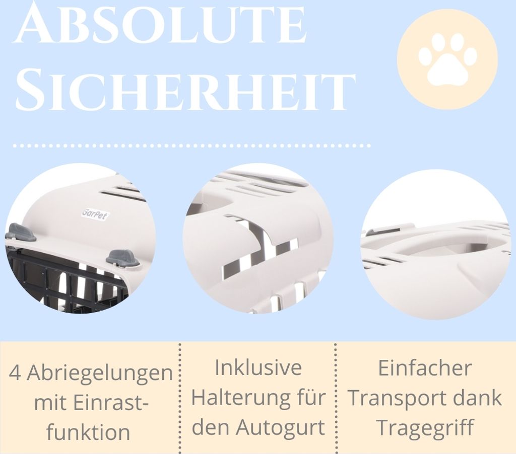 Hundebox Auto Rückbank Transportbox Katze Produktbild 7