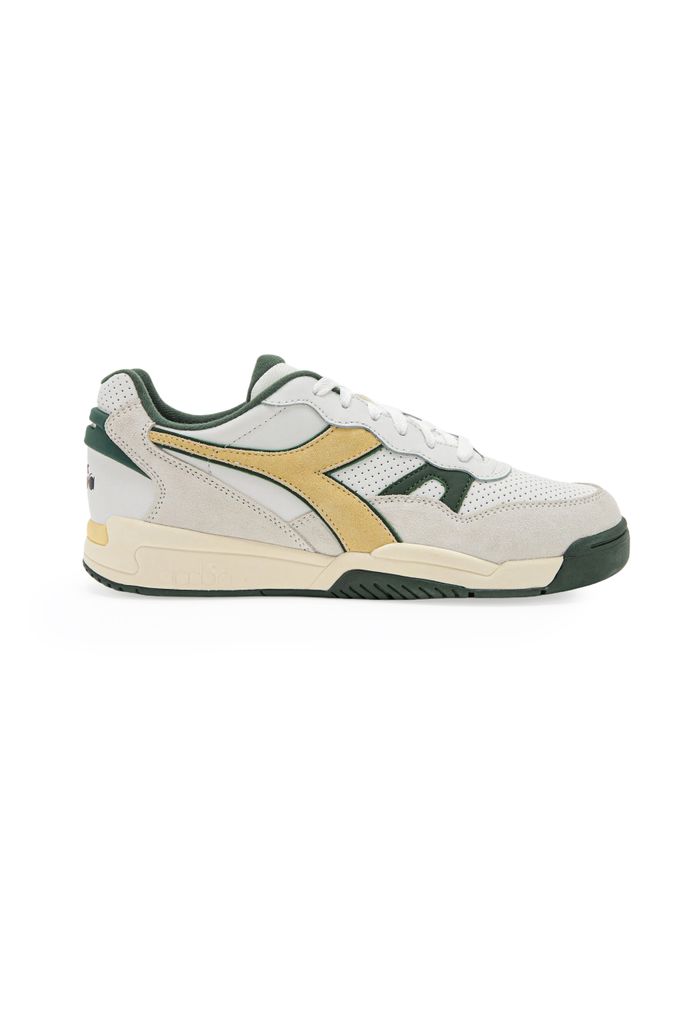 Schuhe Diadora 179583 Weiß Grün Haut