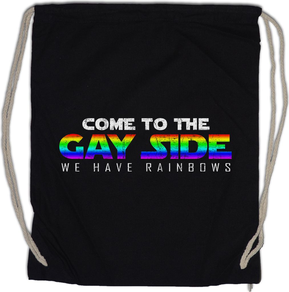 Urban Backwoods Come To The Gay Side, Turnbeutel, Farbe: Schwarz