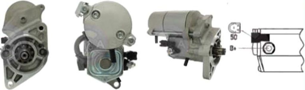 CASCO CST40186AS Starter Anlasser 2kW für TOYOTA Yaris Schrägheck (P9) 12V