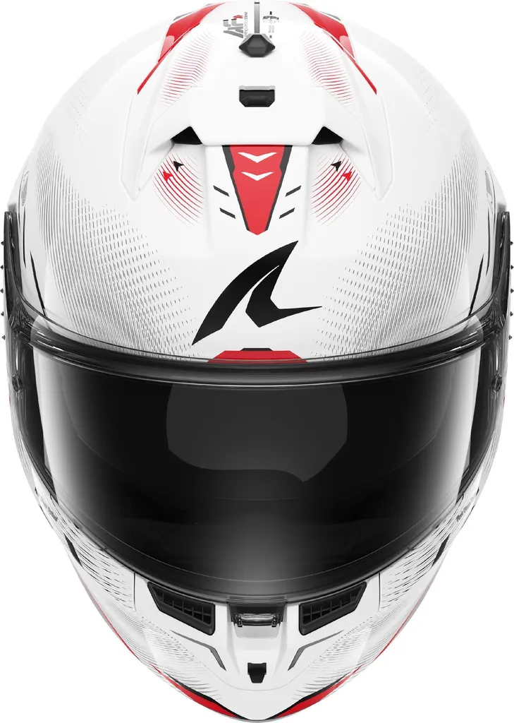 Casque Shark Skwal Speed Tech LED Intégrées Blanc Rouge Noir L