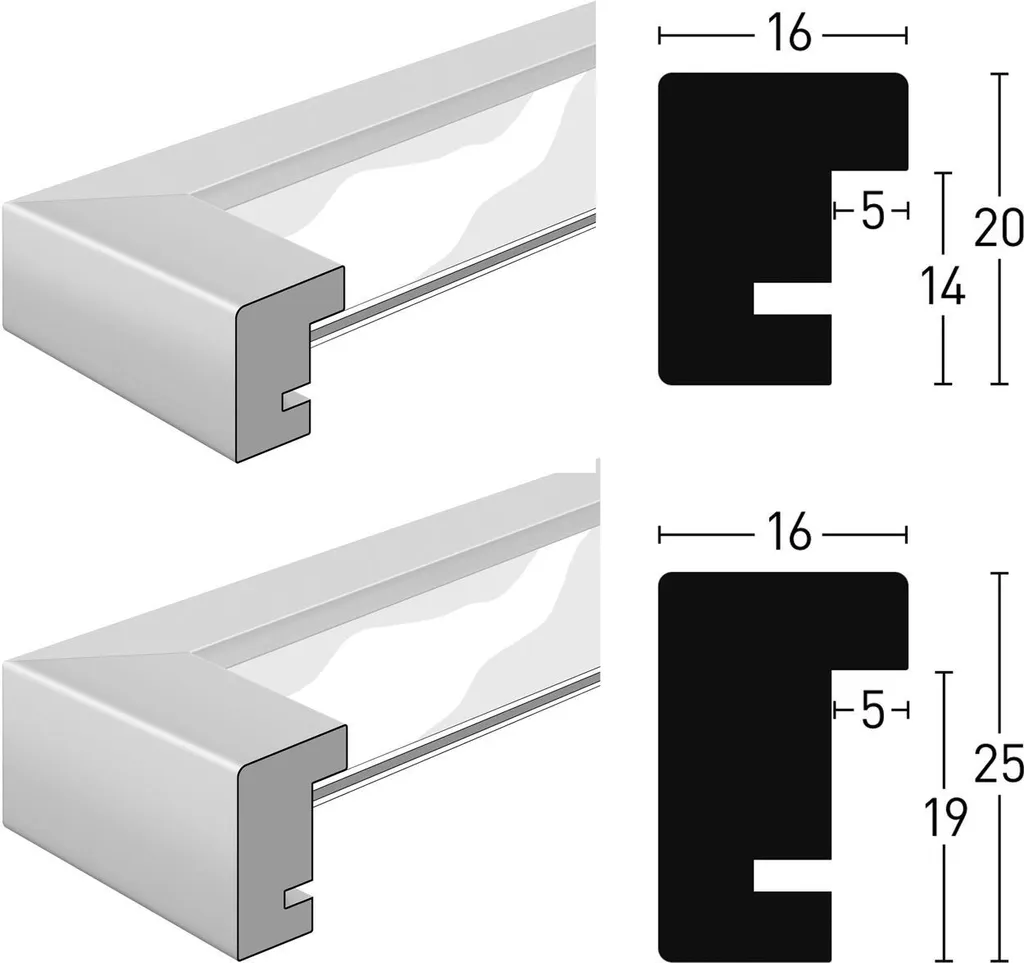 Nielsen Quadrum A2 Nero Pino | Cornice Professionale per Ufficio - 13