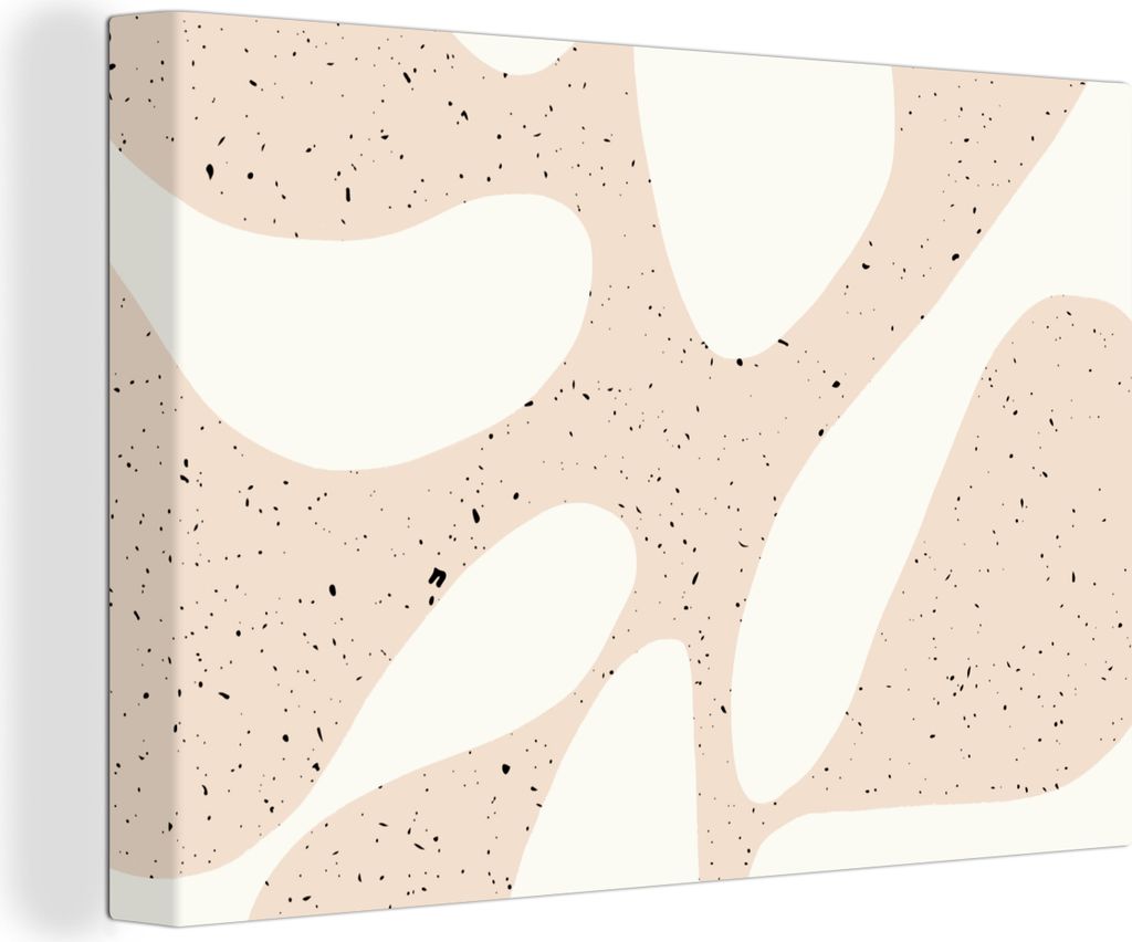 OneMillionCanvasses - Leinwandbilder - 140x90 cm, Pflanzen - Abstrakt - Rosa - Pastell, Wandbilder Kunstdruck Wanddekoration - Foto auf Leinwand ...