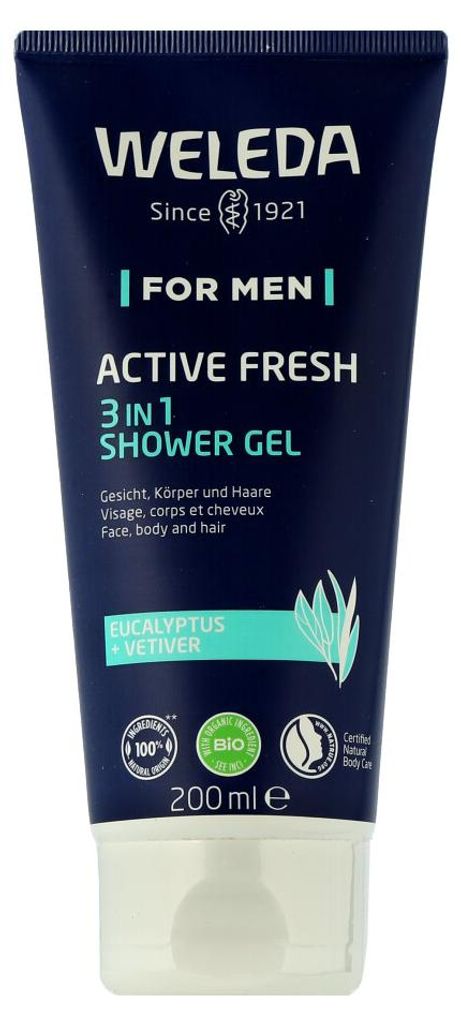 Weleda FOR MEN Aktiv-Duschgel, Sprchový gel, 200 ml, Obrázek produktu 