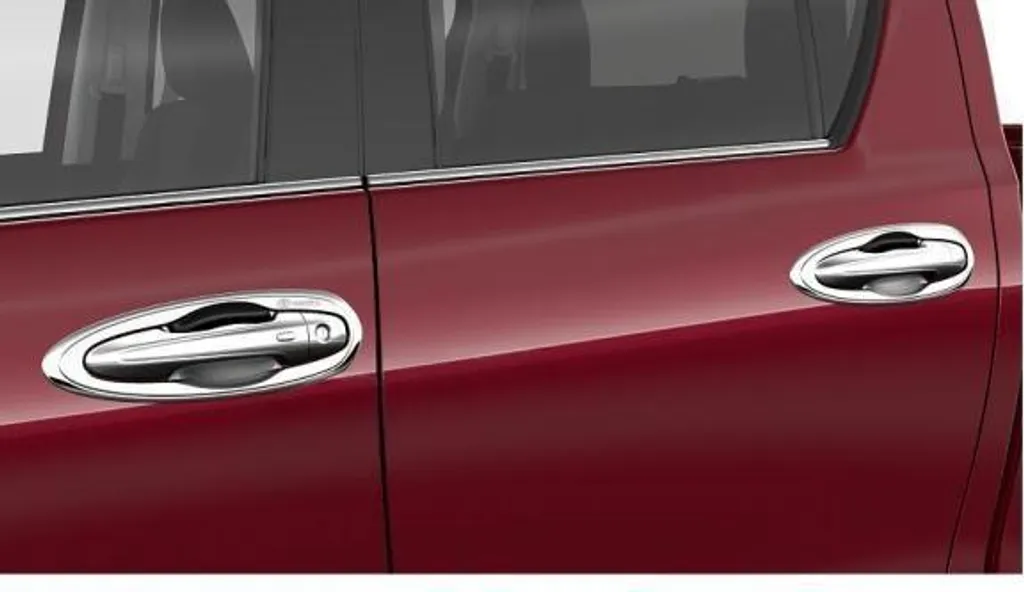 Protection de poignée chromée Toyota Hilux série PC168 finition miroir