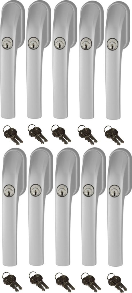 Abus FG300 abschließbarer Fenstergriff silber, im Set 10 Produktbild 