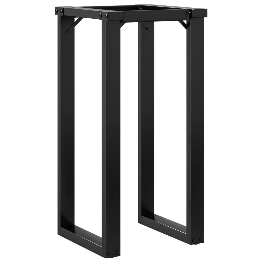 Gambe Tavolo Industrial a O 40x40x73 cm in Acciaio - Base Robusta DIY