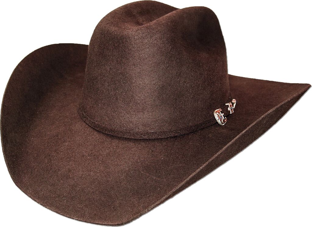 Westernhut Cowboy Biker Wollhut »WYOMING« Braun