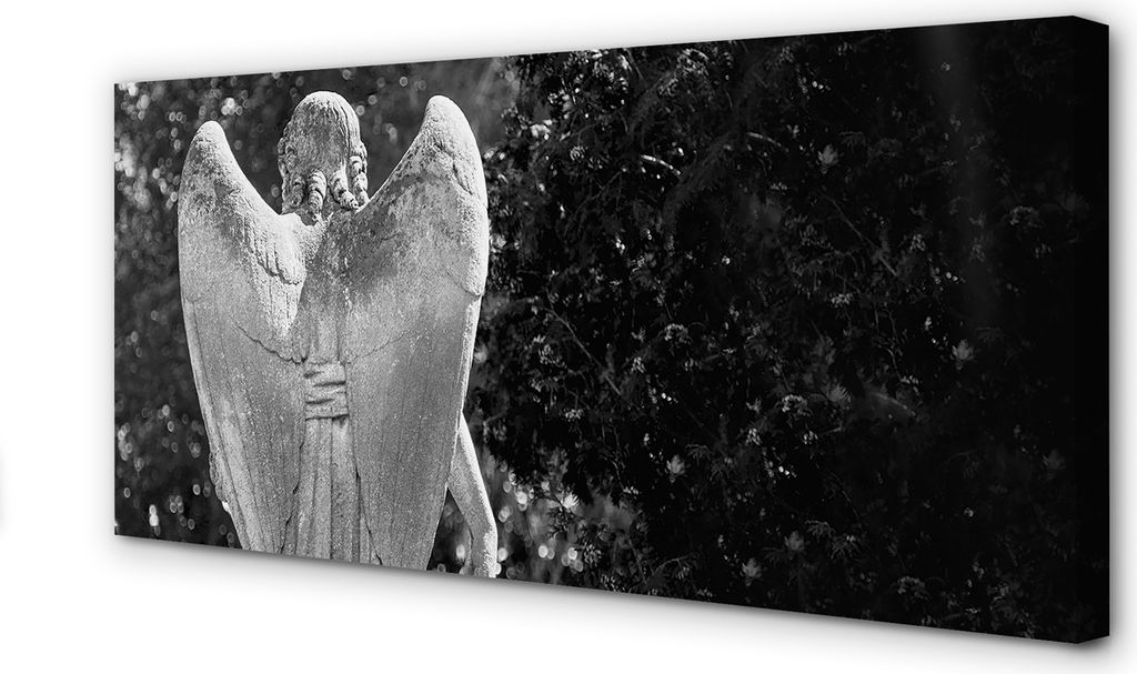 Leinwandbild 100x50 Wandkunst Engelsflügel Baum
