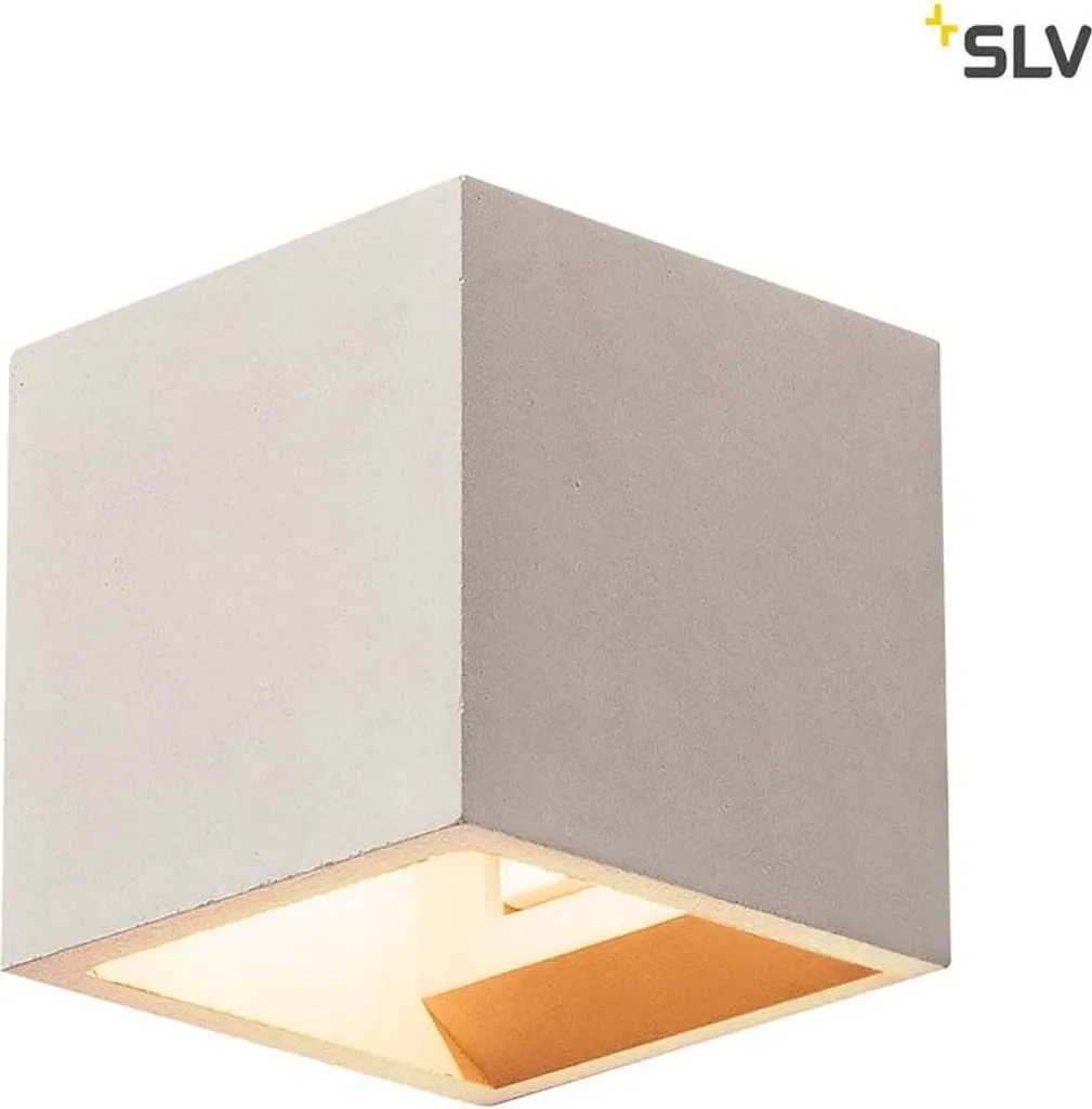 Applique murale SOLID CUBE grise G9 25W avec double diffusion haut et bas