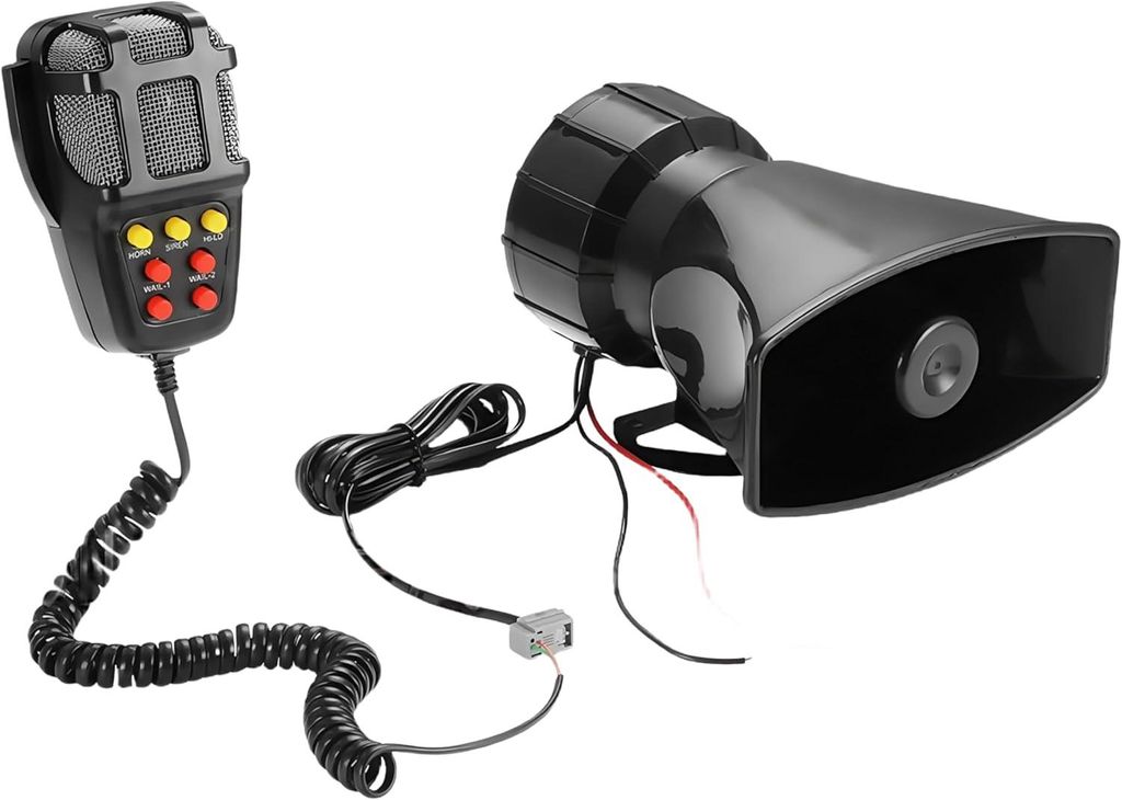 Megaphon mit Sirene - 110dB Lautsprecher - 12V Betrieb