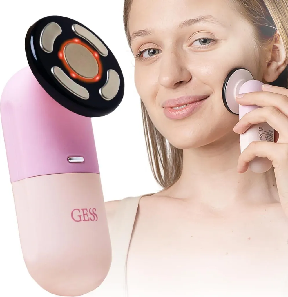 GESS Reisen Massaggiatore Microcorrente Viso e Collo da Viaggio | Lifting