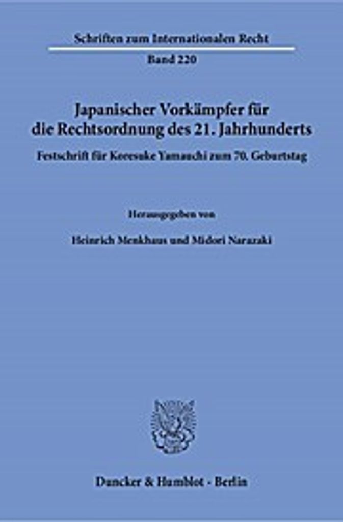 Japanischer Vorkämpfer für die Rechtsordnung des 21. Jahrhunderts