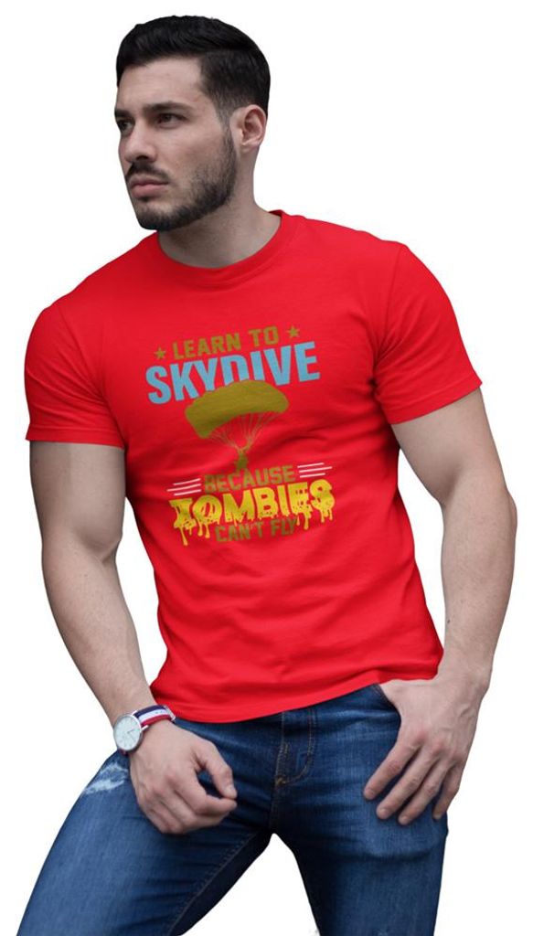 D&B Uni Polo ST00018 Skydive Rot-Größe 3XL