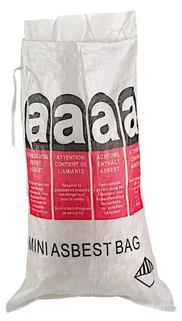 MINI ASBEST BAG 70 x 110 cm Gewebesack Asbestabfallsack Produktbild 