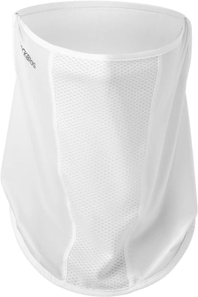 ROCKBROS Sommer Halbe Sturmhaube Kühlung Balaclava Multifunktionstuch Schnelltrocknende Atmungsaktive Gesichtsmaske, Weiß M