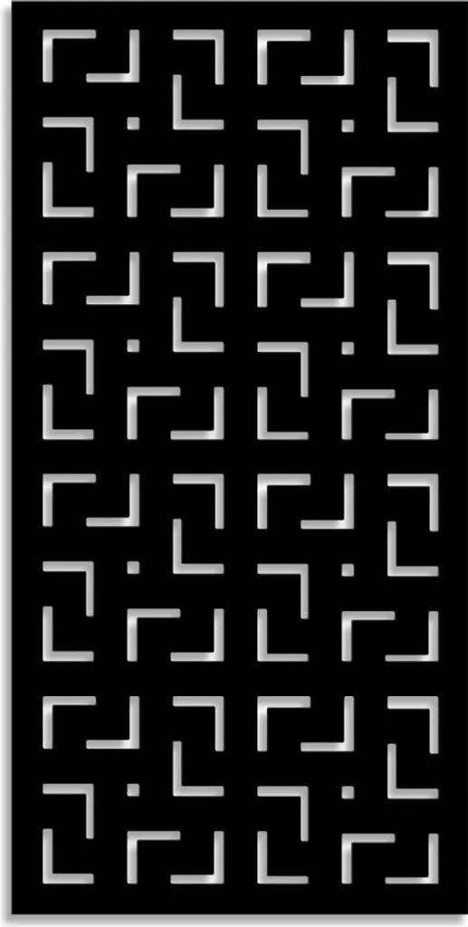 Panneau PVC perforé LABYRINTH 98x198 cm blanc résistant aux UV et pluie - 3