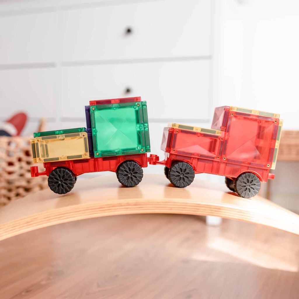 Magnetic Tiles Magnetická stavebnica 24 kusov autíčok Obrázok produktu 3