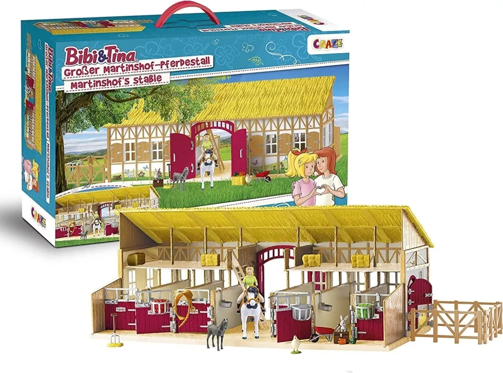 Set Écurie CRAZE Martinshof Bibi & Tina : Le Cadeau Idéal pour Fans de Chevaux
