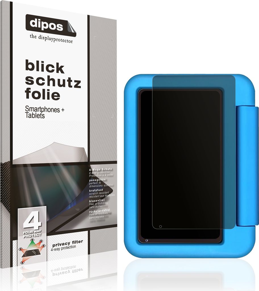 Blickschutzfolie für Biegedy B21 7 Zoll matt Schutzfolie Folie Display Schutz dipos