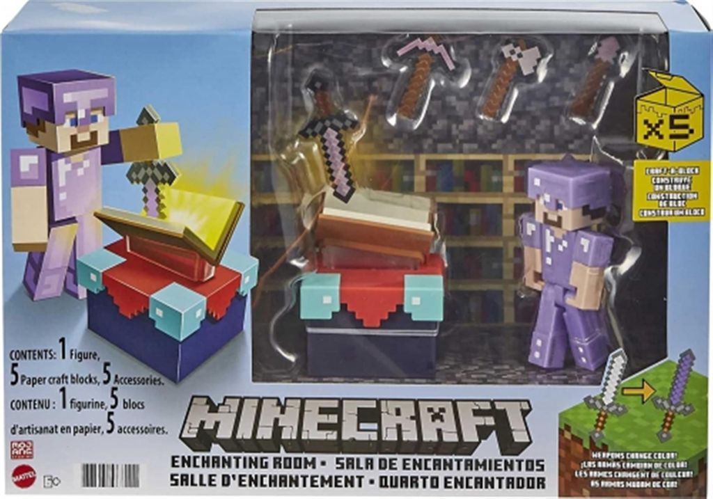 Mattel - Minecraft Enchanting Room Magic Room Steve GYB62 Image du produit 