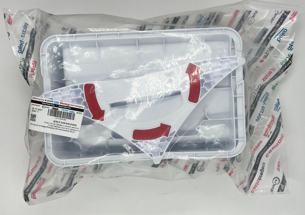 Beko Filterhalter 2973950200 Kondensatorfilter Produktbild 