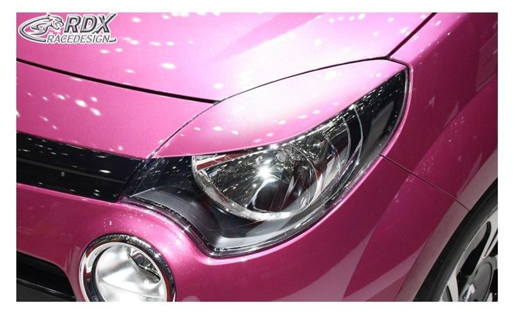 RDX Racedesign Scheinwerferblenden Scheinwerferblende RDSB127 Vorne für RENAULT TWINGO II (CN0) ABS (Acrylnitril-Butadien-Styrol-Copolymerisat)